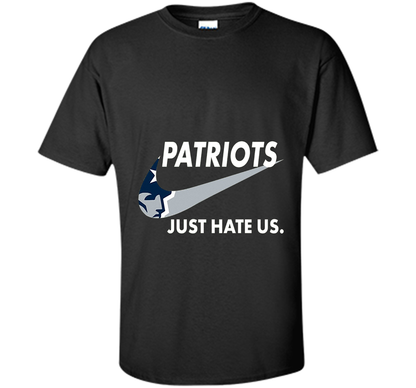 Patriots Just Hate Us T-shirt Football Royal