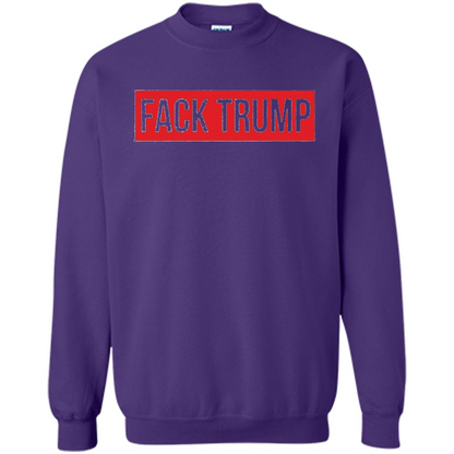 Fack Trump T-shirt Anti Trump T-shirt Purple