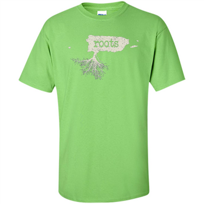Puerto Rico Roots T-shirt Love Native Born State T-shirt Lime