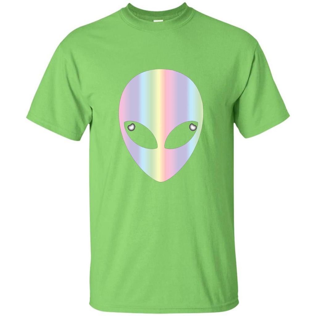 Alien Head T-shirt Lime