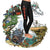 Studio Ghibli Totem Pole 3D Leggings