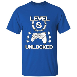 Video Game T-shirt Legendary Gamers 8th Unlocked T-shirt