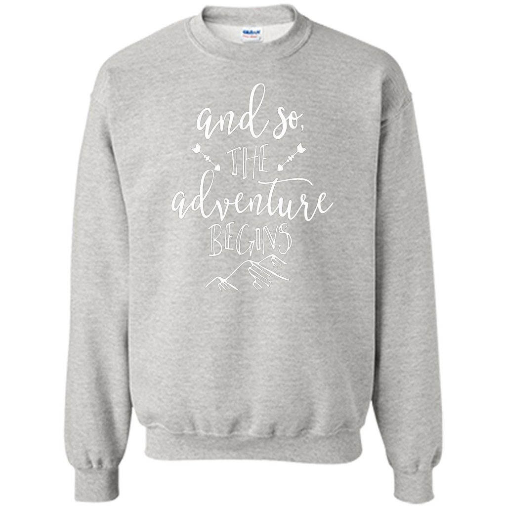 And So the Adventure Begins T-shirt Ash