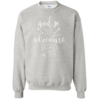 And So the Adventure Begins T-shirt Ash