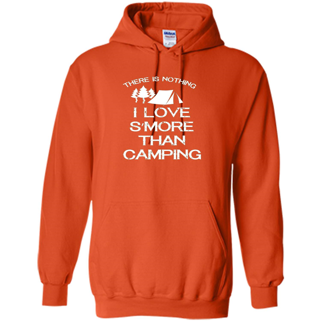 There is Nothing I Love S'more Than Camping T-shirt Orange