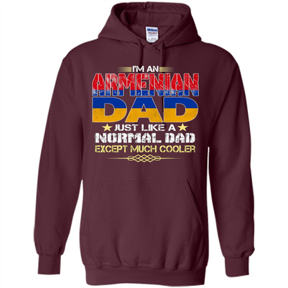 Fathers Day T-shirt I Am An Armenian Dad Maroon
