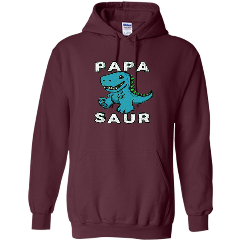 Fathers Day T-shirtt Papa Saur Maroon