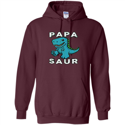 Fathers Day T-shirtt Papa Saur Maroon