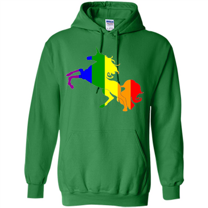 Pride Flag Unicorn Glitter Cute Beautiful LGBTQ T-shirt Irish Green