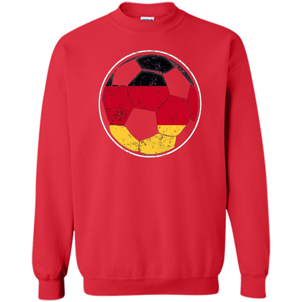 Germany Flag Soccer Ball Flag Soccer T-shirt Red