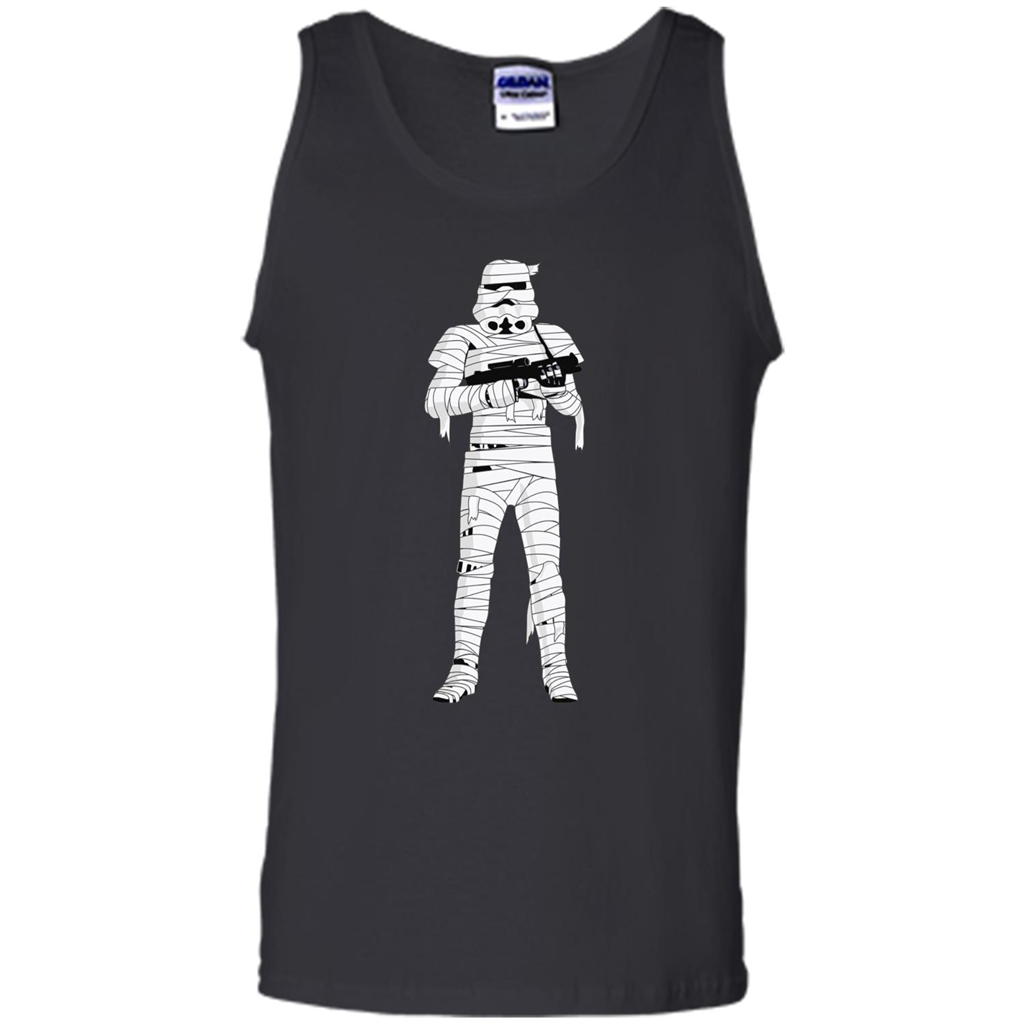 Stormtrooper Mummy Wraps Halloween T-Shirt Black