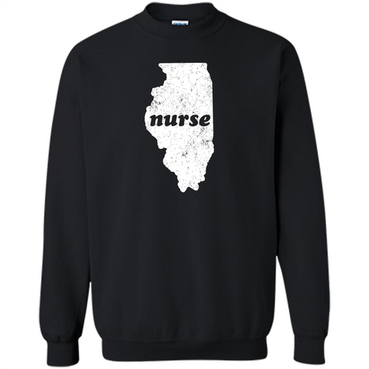 Nursing T-shirt Nurse Graduation Illinois T-shirt Black