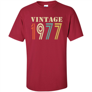 Vintage 1977 Birthday Gift T-shirt