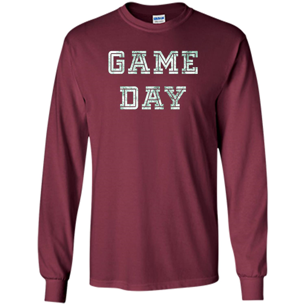 Game Day Football T-Shirt For Football Fans Maroon