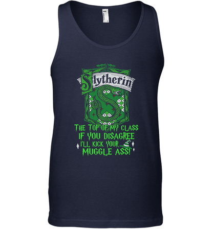 HP QUOTES SLYTHERIN Tank Top Tank Top Navy