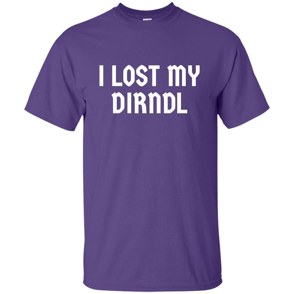 I Lost My Dirndl Oktoberfest Beer Party T-Shirt Purple