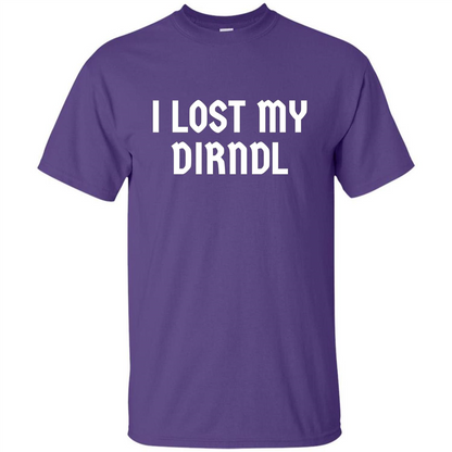 I Lost My Dirndl Oktoberfest Beer Party T-Shirt Purple