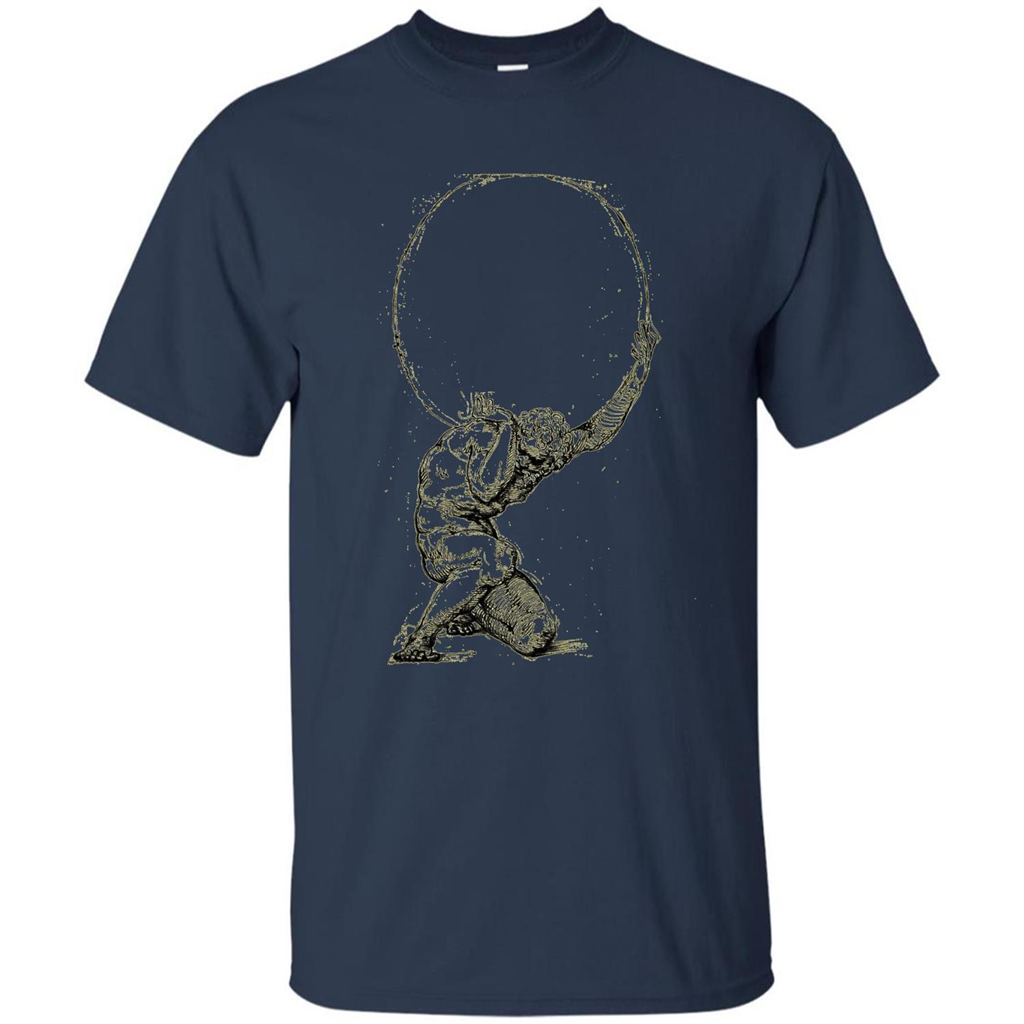 Atlas Greek Mythology Greece T-Shirt Navy