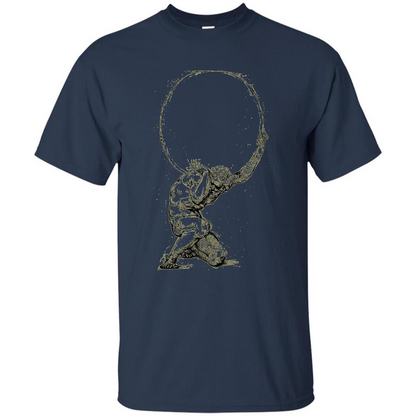 Atlas Greek Mythology Greece T-Shirt Navy