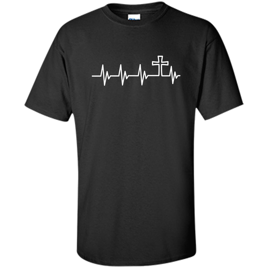 Christian T-shirt Heartbeat Black