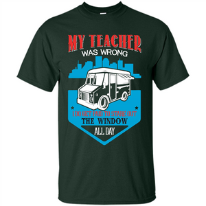 Ice Cream Car T-shirt I Do Get Paid To Stare Out The Window All Day