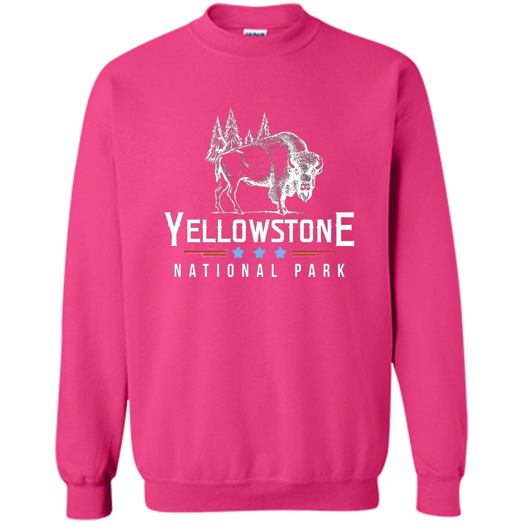 Yellowstone National Park Wyoming Buffalo T-shirt Heliconia