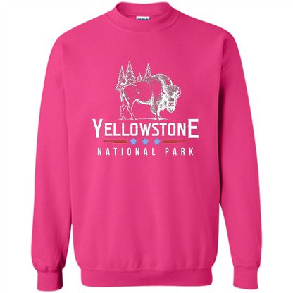 Yellowstone National Park Wyoming Buffalo T-shirt Heliconia