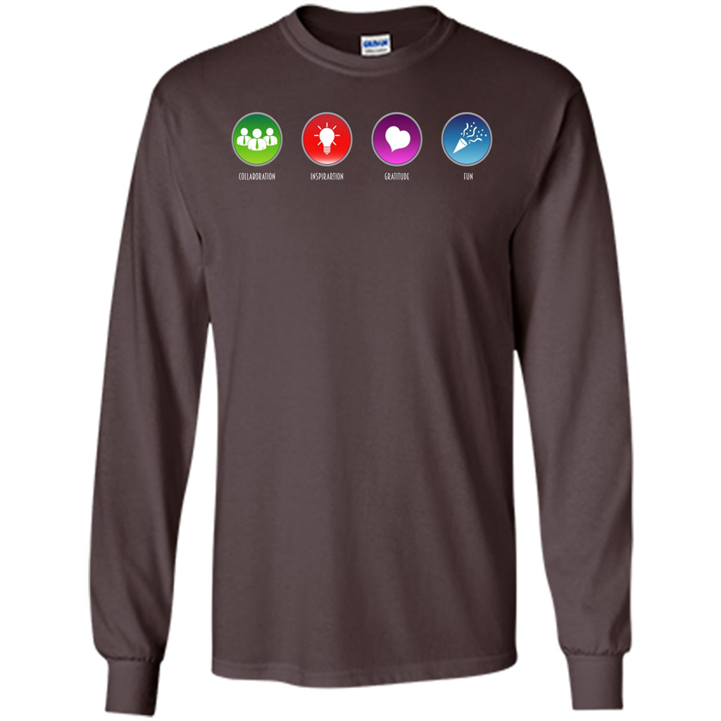 Values Icons T-shirt Dark Chocolate
