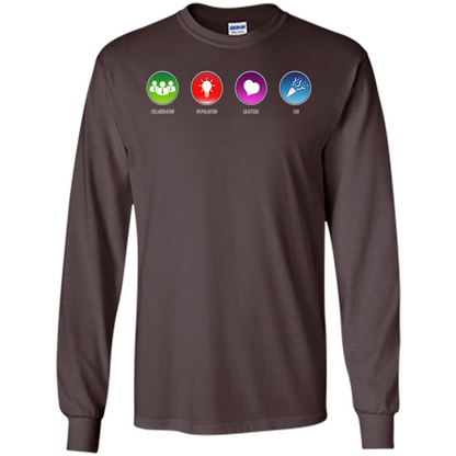 Values Icons T-shirt Dark Chocolate