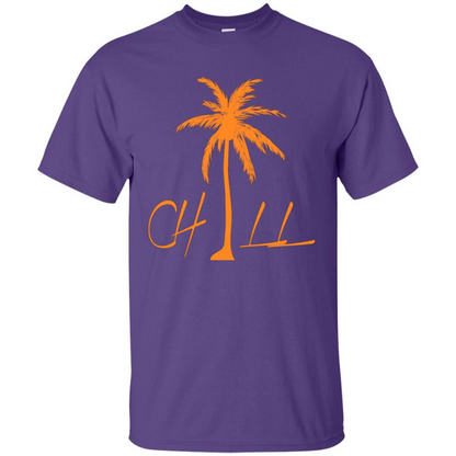 Chill T-shirt Summer Gift T-shirt Purple