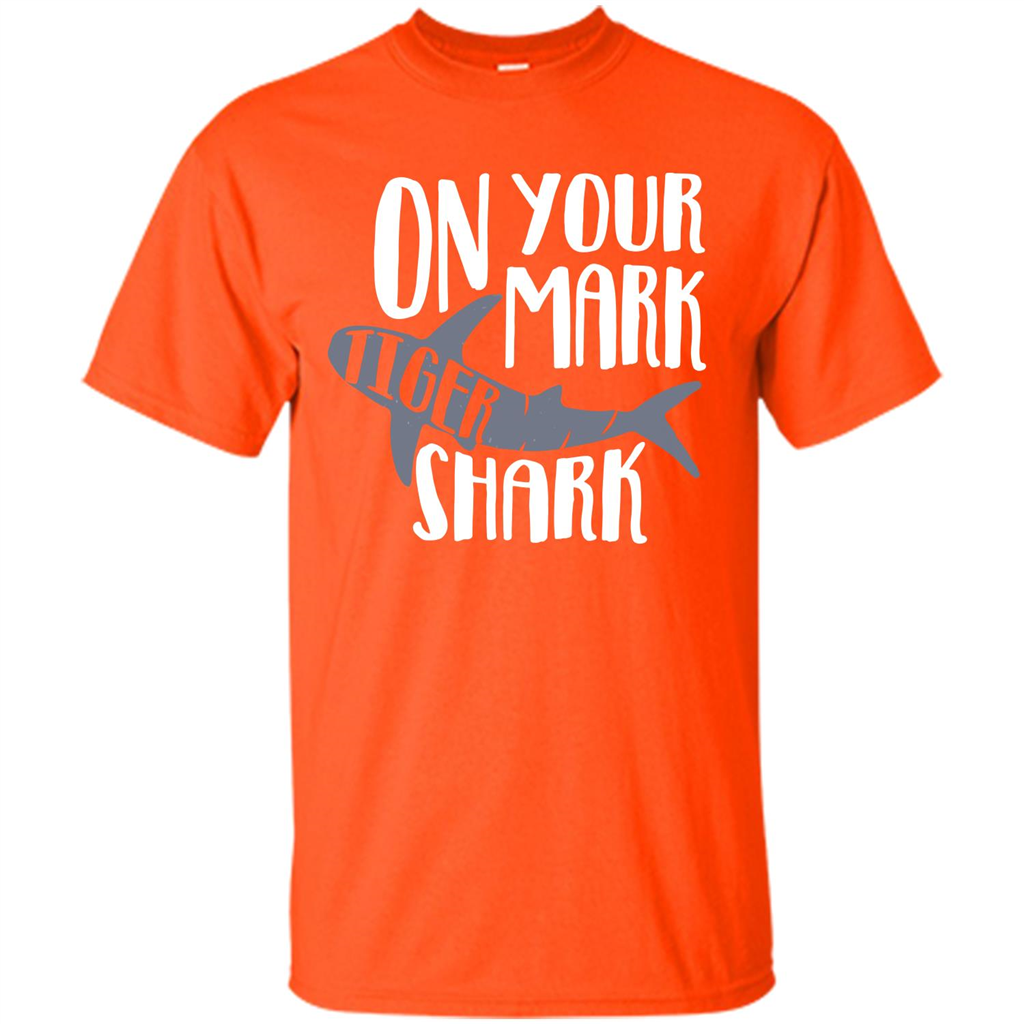 Tiger Shark T-shirt On Your Mark Tiger Shark T-shirt Orange