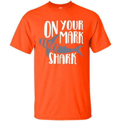 Tiger Shark T-shirt On Your Mark Tiger Shark T-shirt Orange