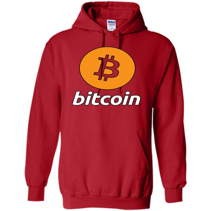 Bitcoin Logo Cryptocurrency BTC T-shirt Red