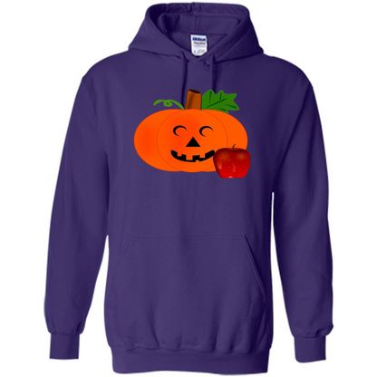 Cute Teacher Pumpkin Apple Halloween Costume T-shirt Purple