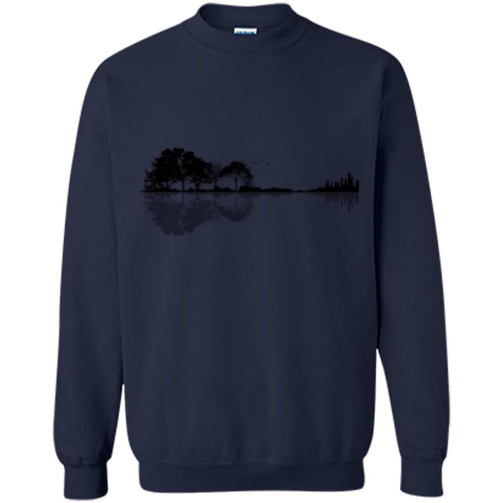 Guitar Lover T-shirt Nature Guitar Navy