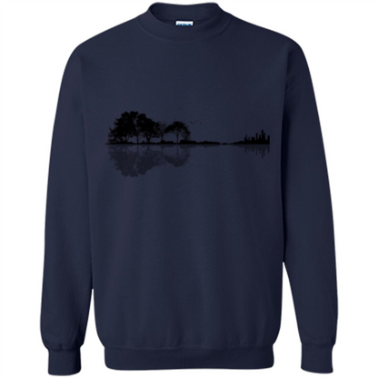 Guitar Lover T-shirt Nature Guitar Navy