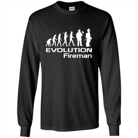 Firefighter T-shirt - Evolution Fireman T-shirt Black