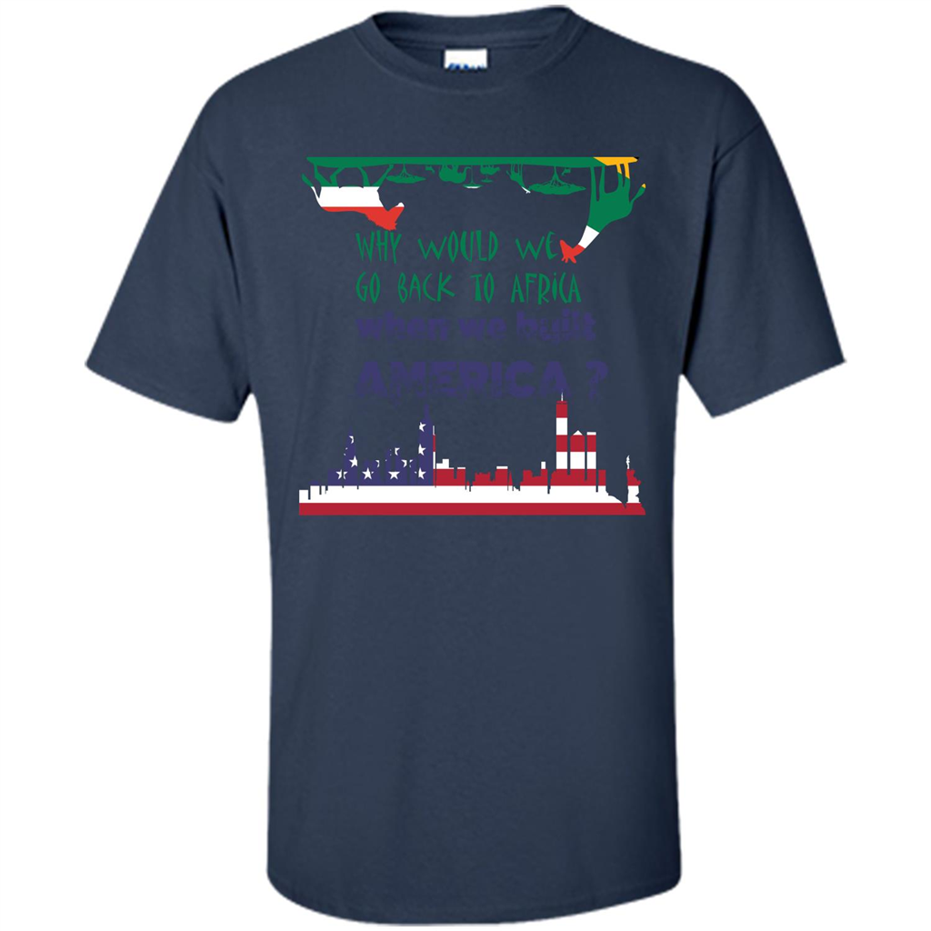 Africa - America T-shirt Build America Navy