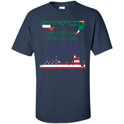 Africa - America T-shirt Build America Navy