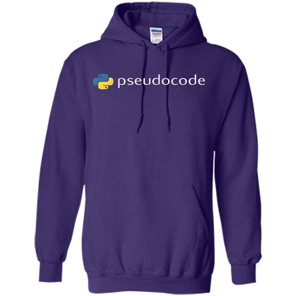 Funny Python Programming Pseudocode T-shirt Purple
