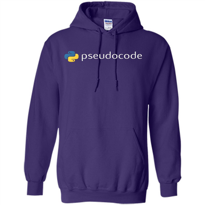 Funny Python Programming Pseudocode T-shirt Purple