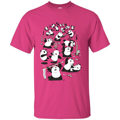 Cute Panda T-shirt Heliconia