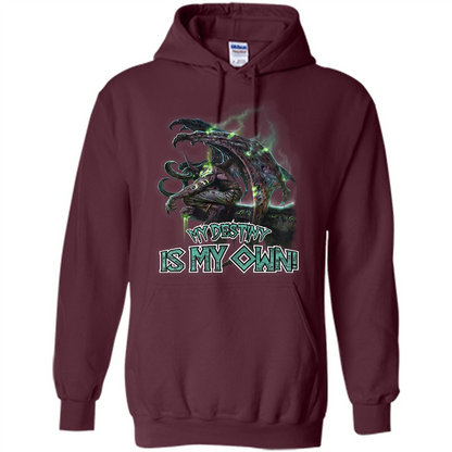 World of Warcraft T-shirt My Destiny Is My Own T-shirt Maroon