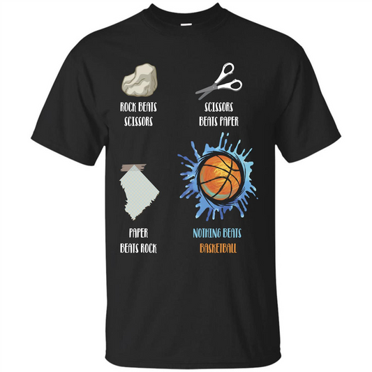 Baskettball T-shirt Nothing Beats Basketball Black
