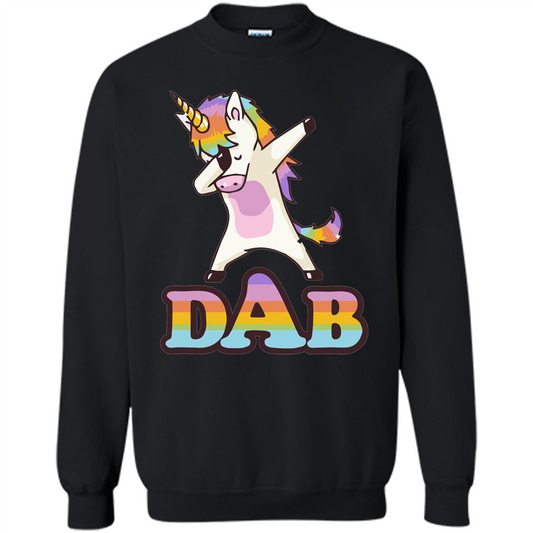 Cute Unicorn Dabbing T-shirt Black