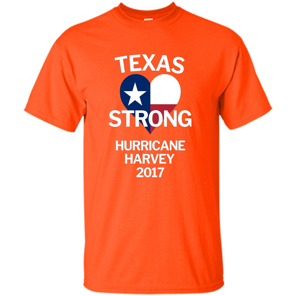 Texas Strong Hurricane Harvey 2017 T-shirt Orange