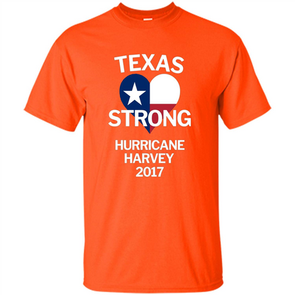 Texas Strong Hurricane Harvey 2017 T-shirt Orange