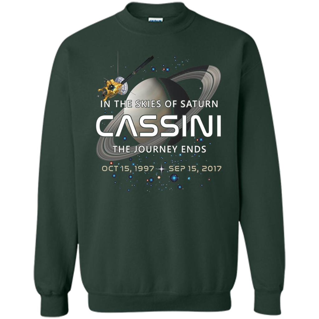 Cassini Spacecraft End Of Mission At Saturn T-Shirt Forest Green