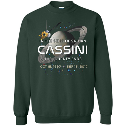 Cassini Spacecraft End Of Mission At Saturn T-Shirt Forest Green