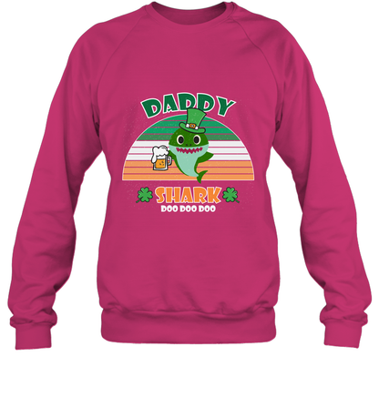 Irish Daddy Shark Saint Patricks Day Family Shirt Sweatshirt Heliconia